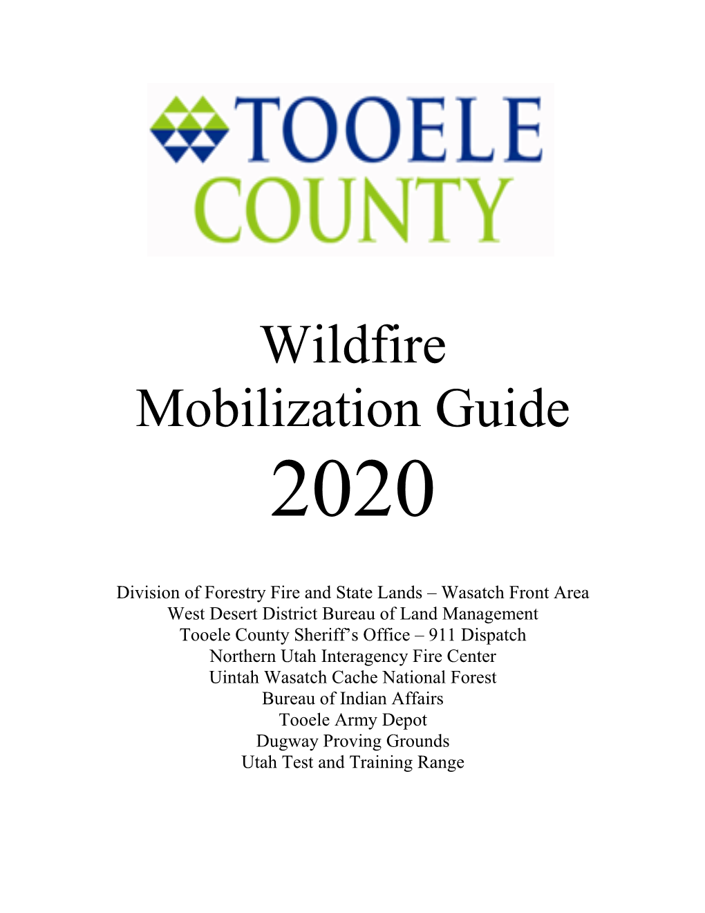 Wildfire Mobilization Guide 2020