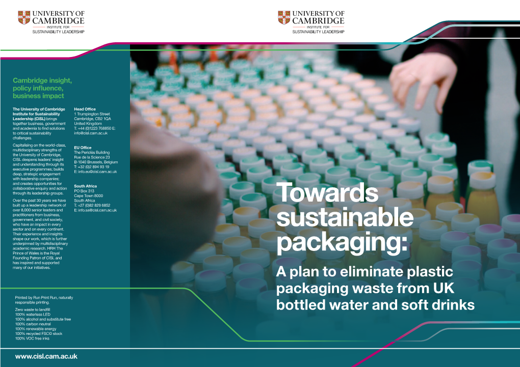 Towards Sustainable Packaging