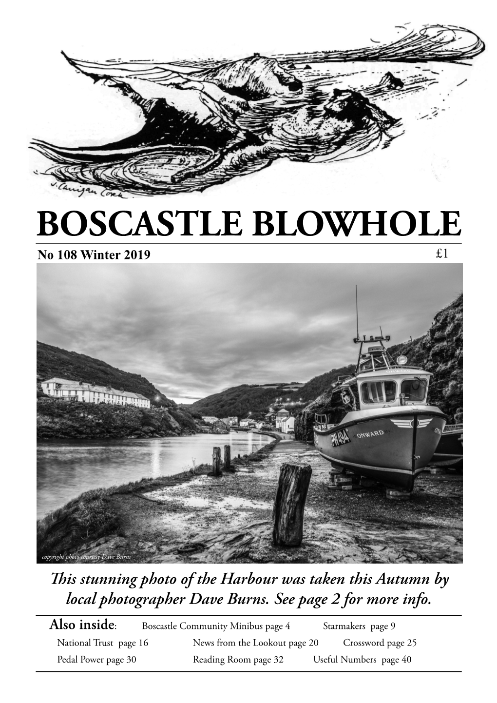 BOSCASTLE BLOWHOLE No 108 Winter 2019 £1