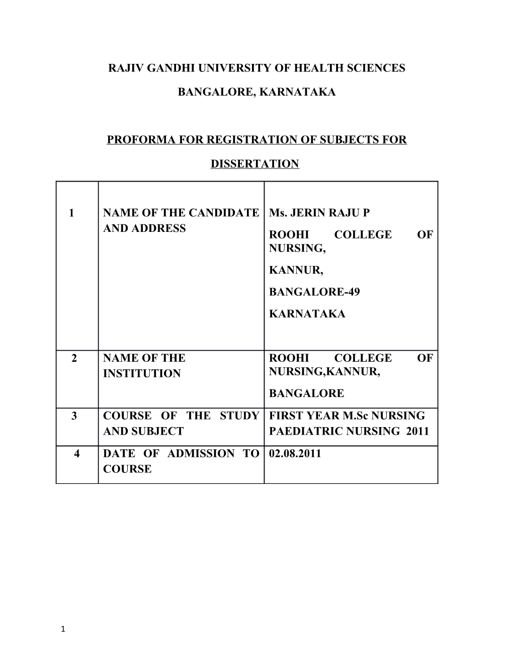 Rajiv Gandhi University of Health Sciences s124