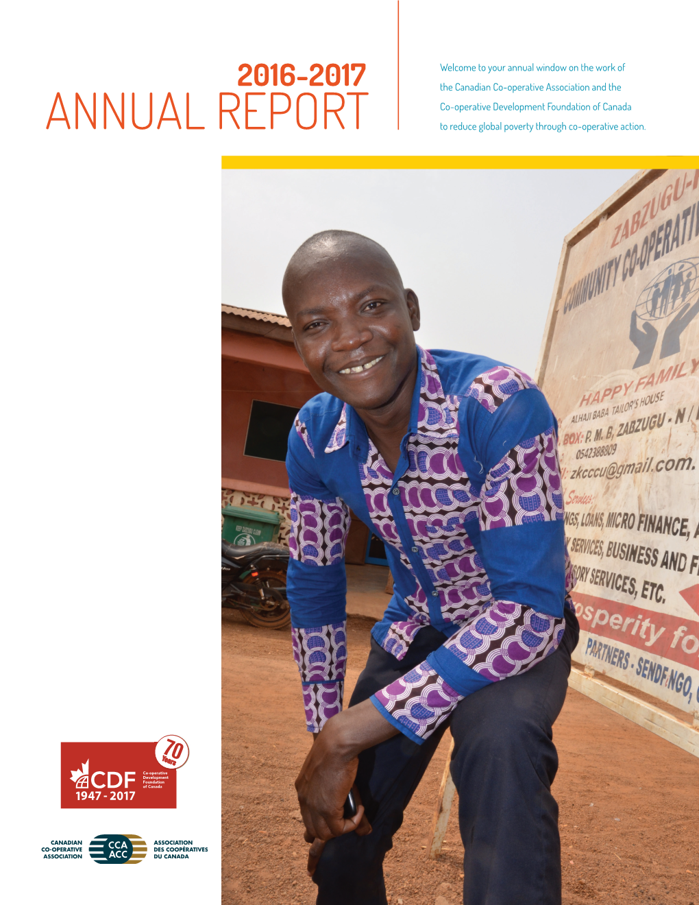 ANNUAL REPORT to Reduce Global Poverty Through Co-Operative Action