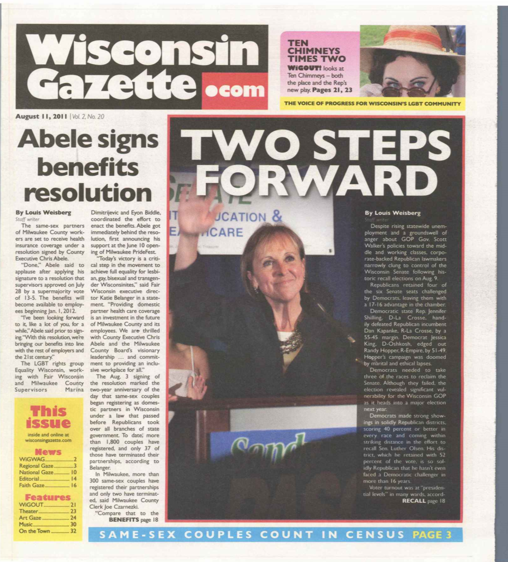 Wisconsin Gazette TWO STEPS