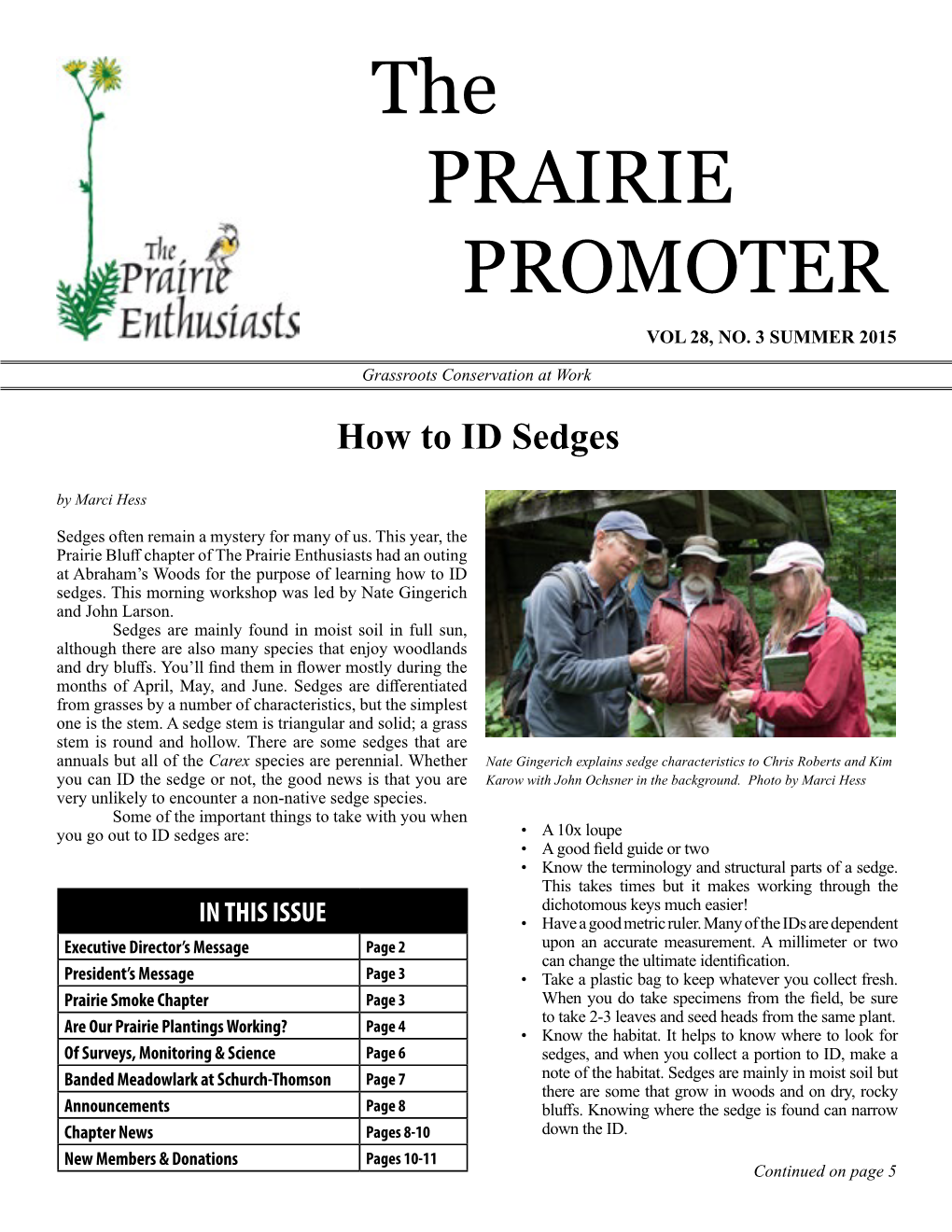 The PRAIRIE PROMOTER VOL 28, NO