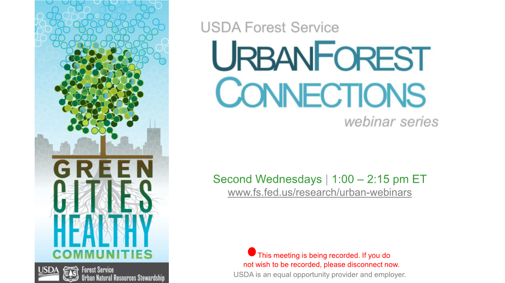 National Urban & Community Forestry Advisory Council
