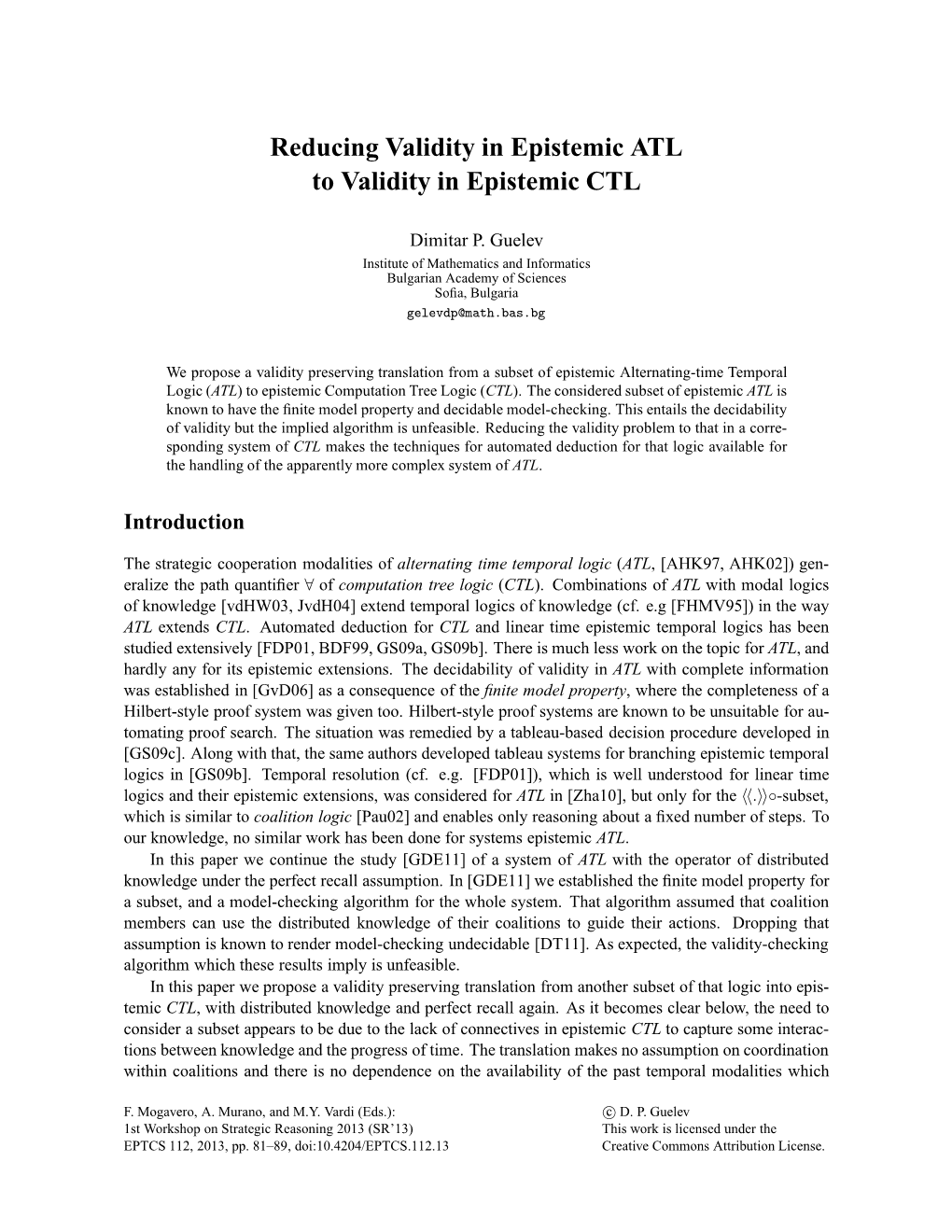 Reducing Validity in Epistemic ATL to Validity in Epistemic CTL