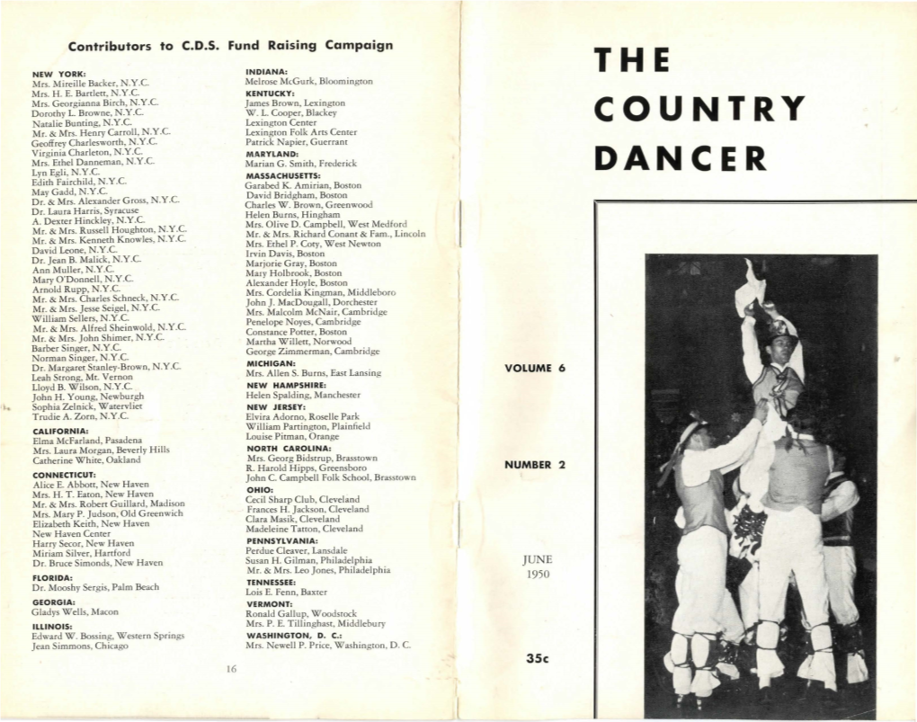 THE COUNTRY DANCER by JEAN RITCHIE EDITOR RECORD REVIEWER BOOK EDITOR MARY P