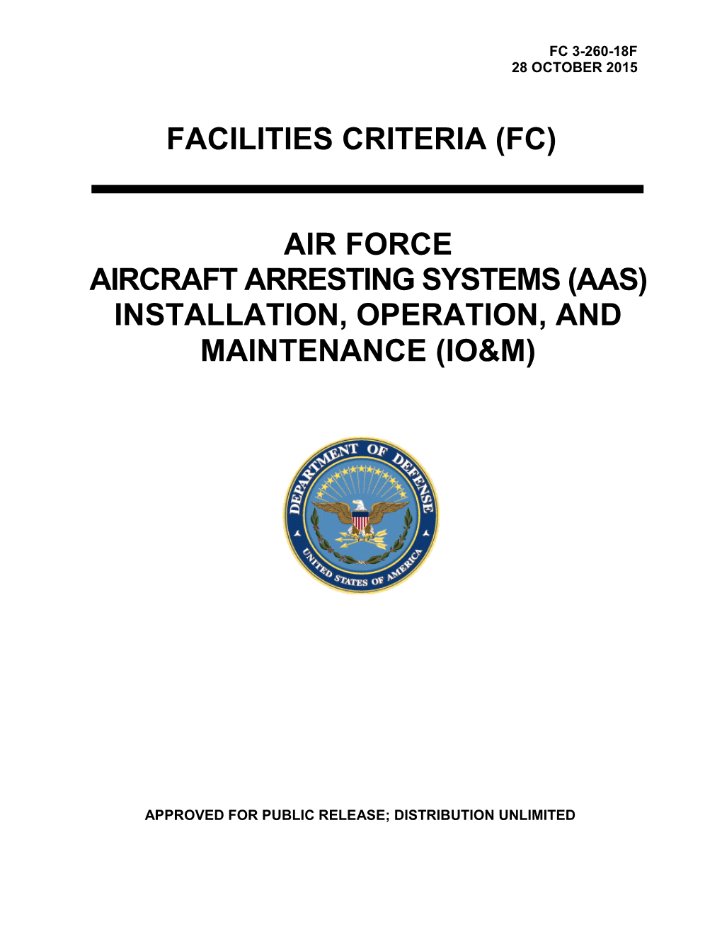 FC 3 260 18F Air Force Aircraft Arresting Systems (AAS)