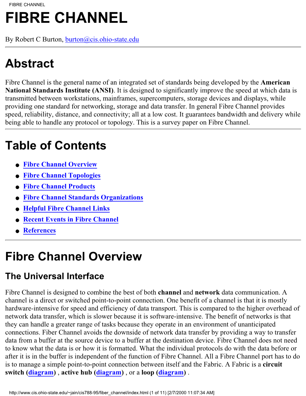 Fibre Channel Fibre Channel