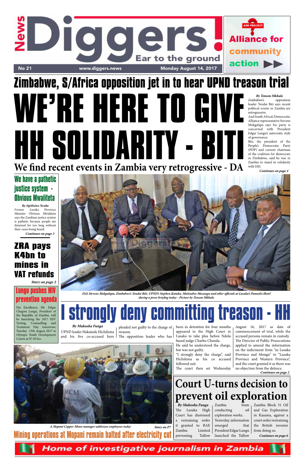 HH SOLIDARITY - BITI Zambia to Stand in Solidarity with HH
