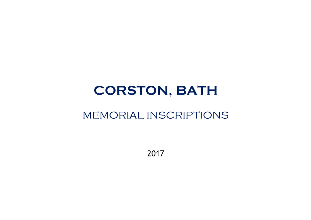 Corston, Bath