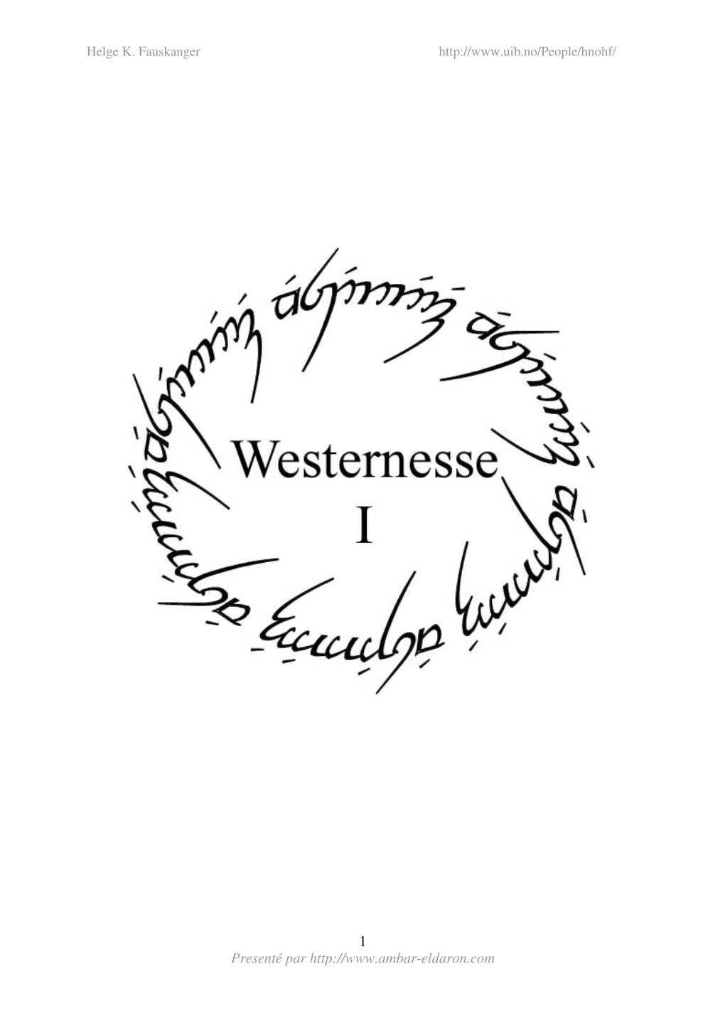 Westernesse I.Pdf