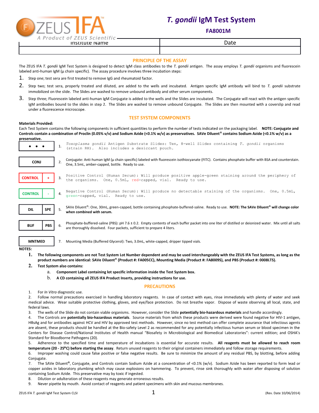 Principle of the Assay