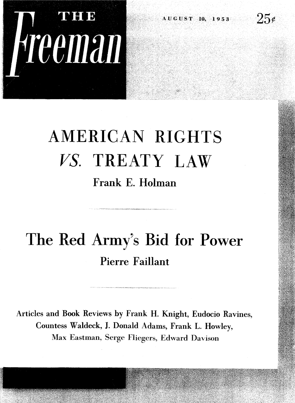 The Freeman August 1953