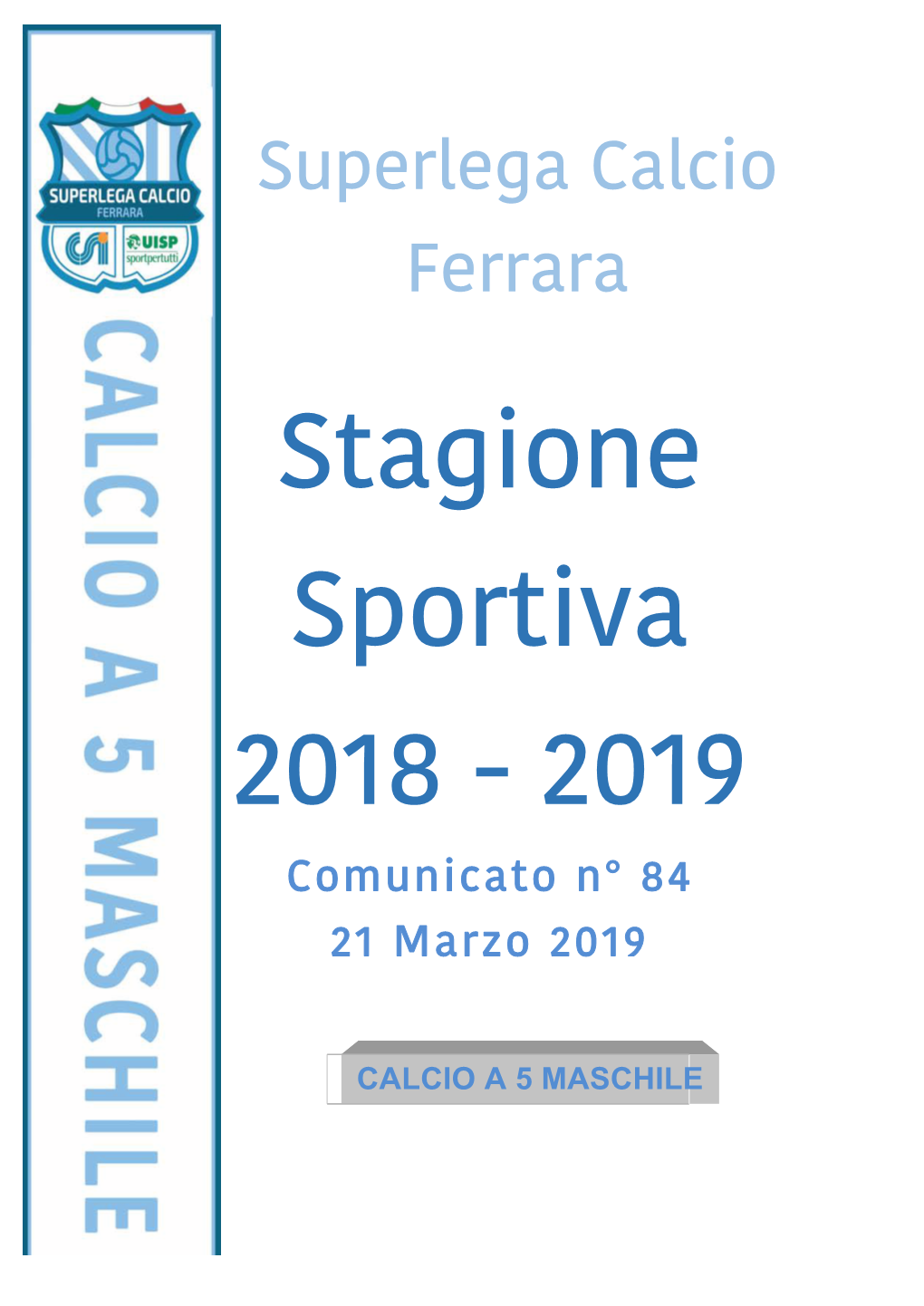 Calcio a 5 Maschile Del 21/03/2019