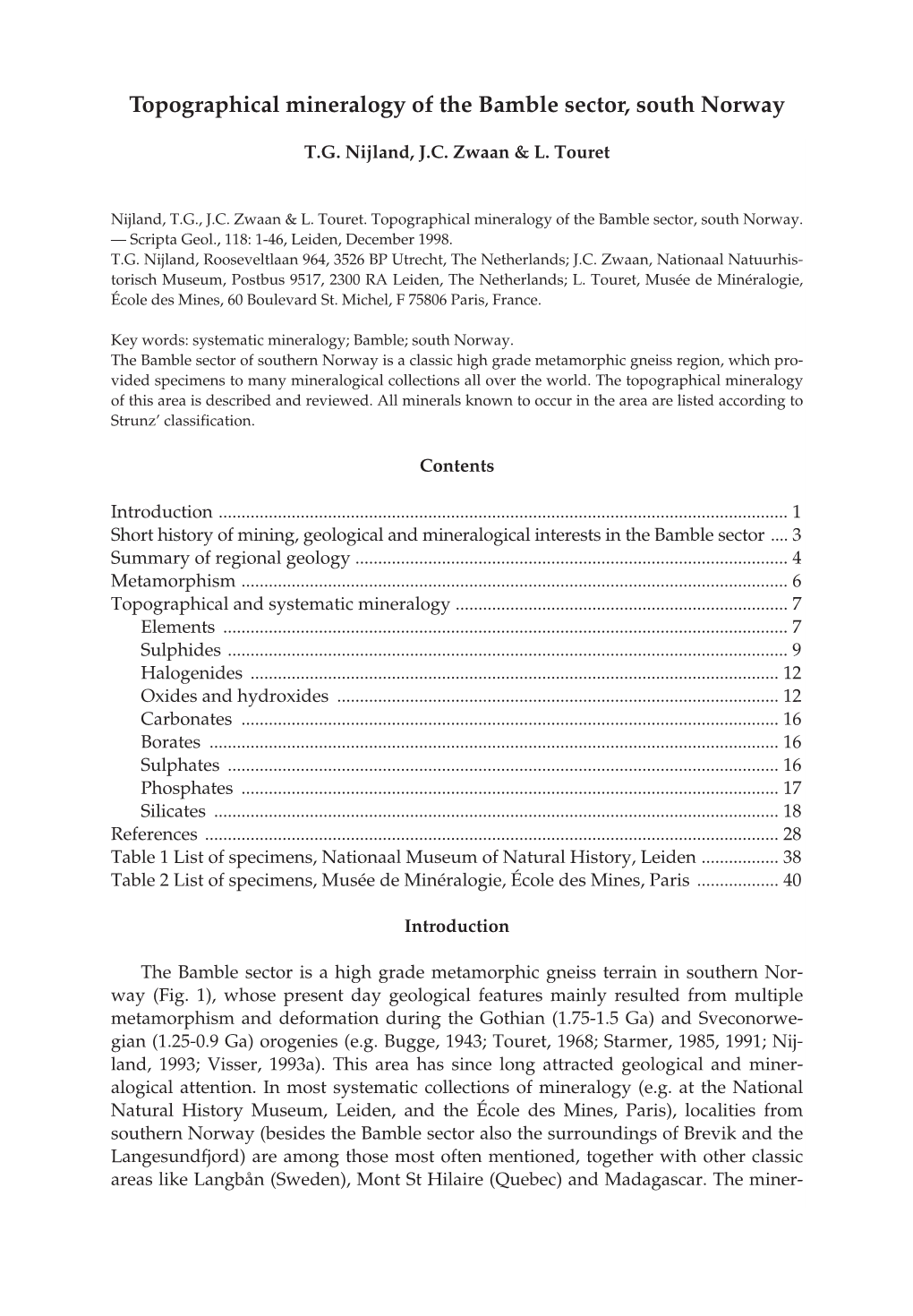 SG 118 (Nijland Et Al.) 15-01-2007 11:34 Pagina 1