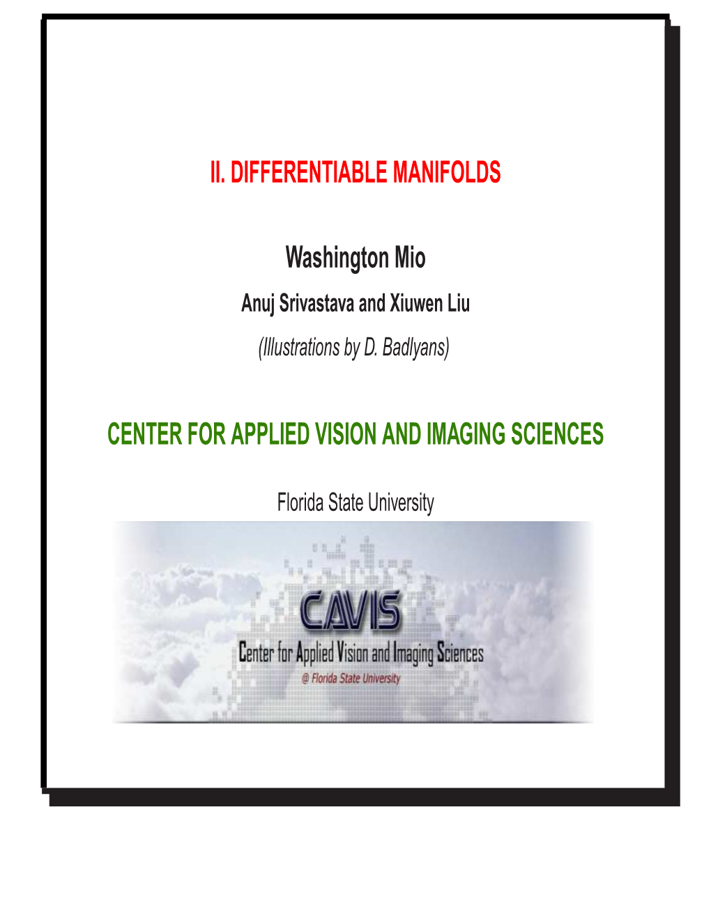 Differentiable Manifolds