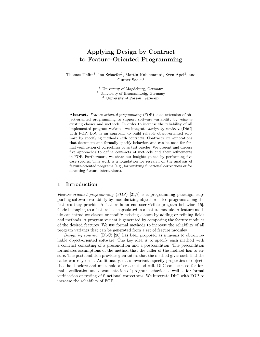 Applying Design by Contract to Feature-Oriented Programming