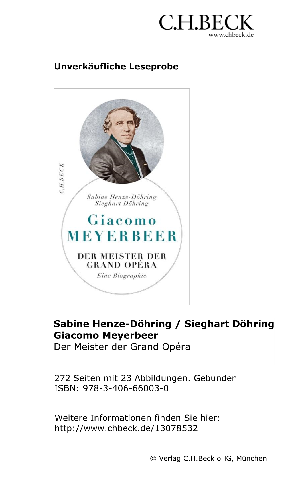 Giacomo Meyerbeer Der Meister Der Grand Opéra