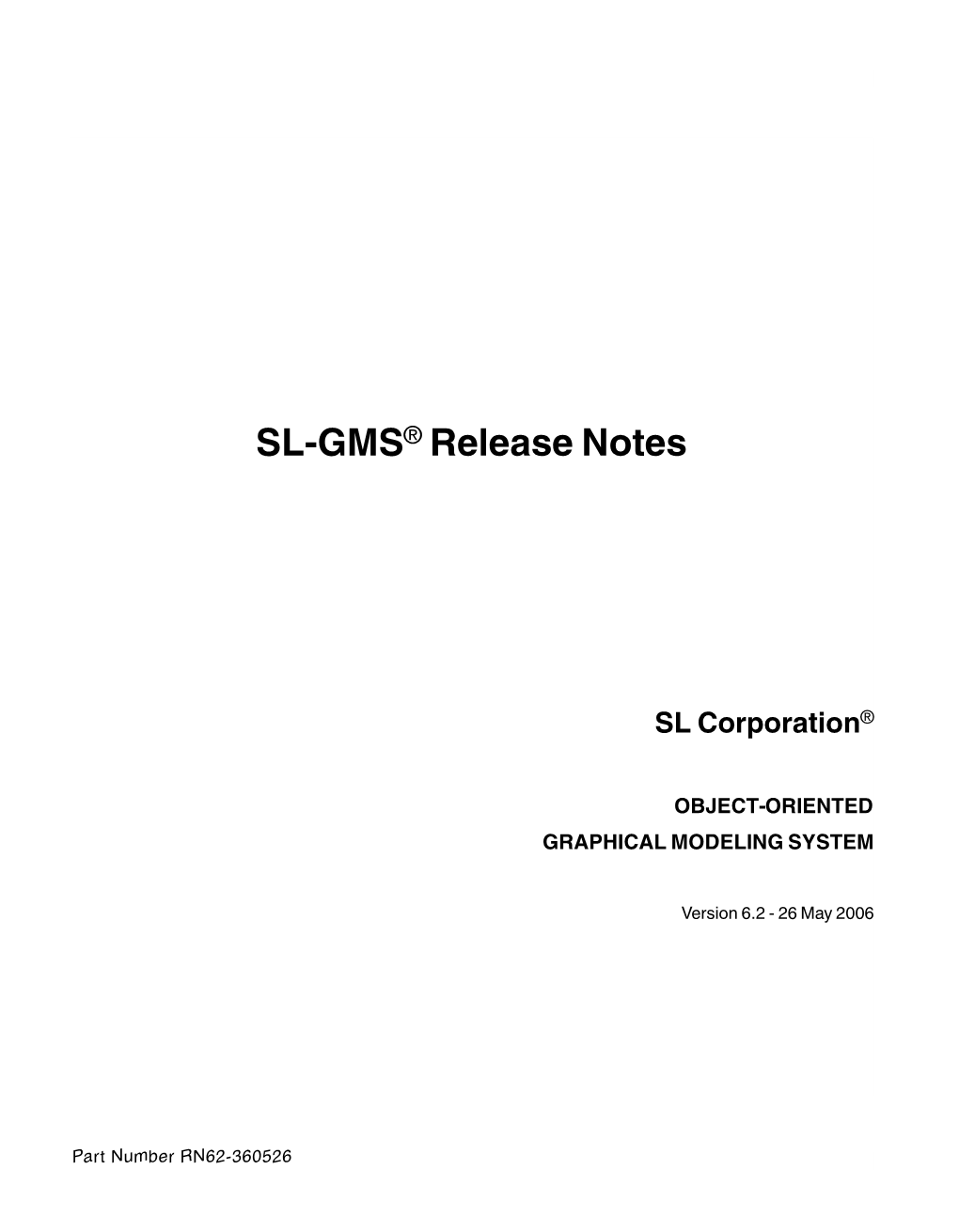 SL GMS Release Notes