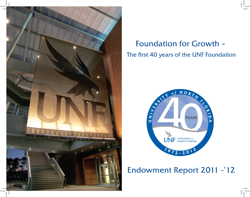 Foundation for Growth – Endowment Report 2011