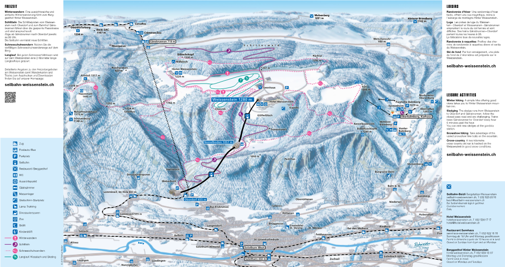 Winterkarte Seilbahn Weissenst