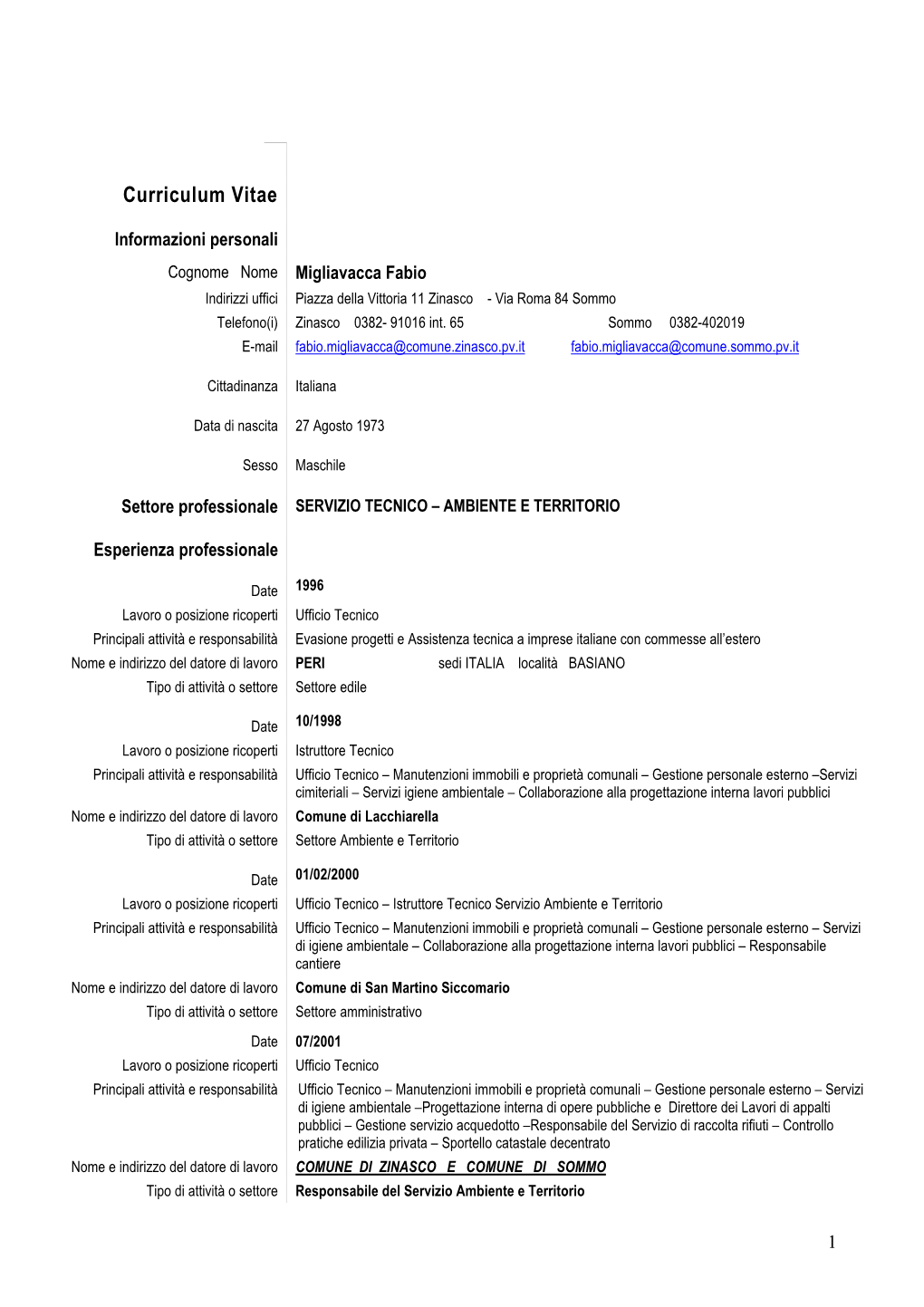 Curriculum Vitae