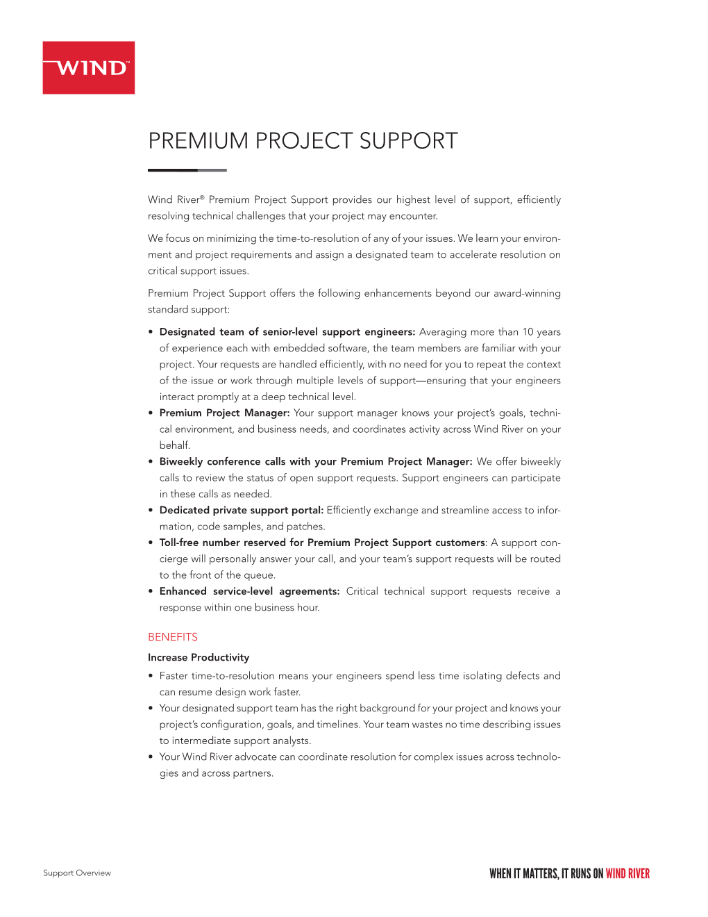 Premium Project Support