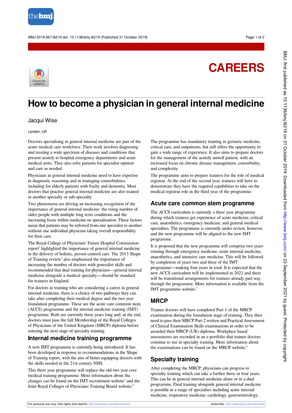 How to Become a Physician in General Internal Medicine