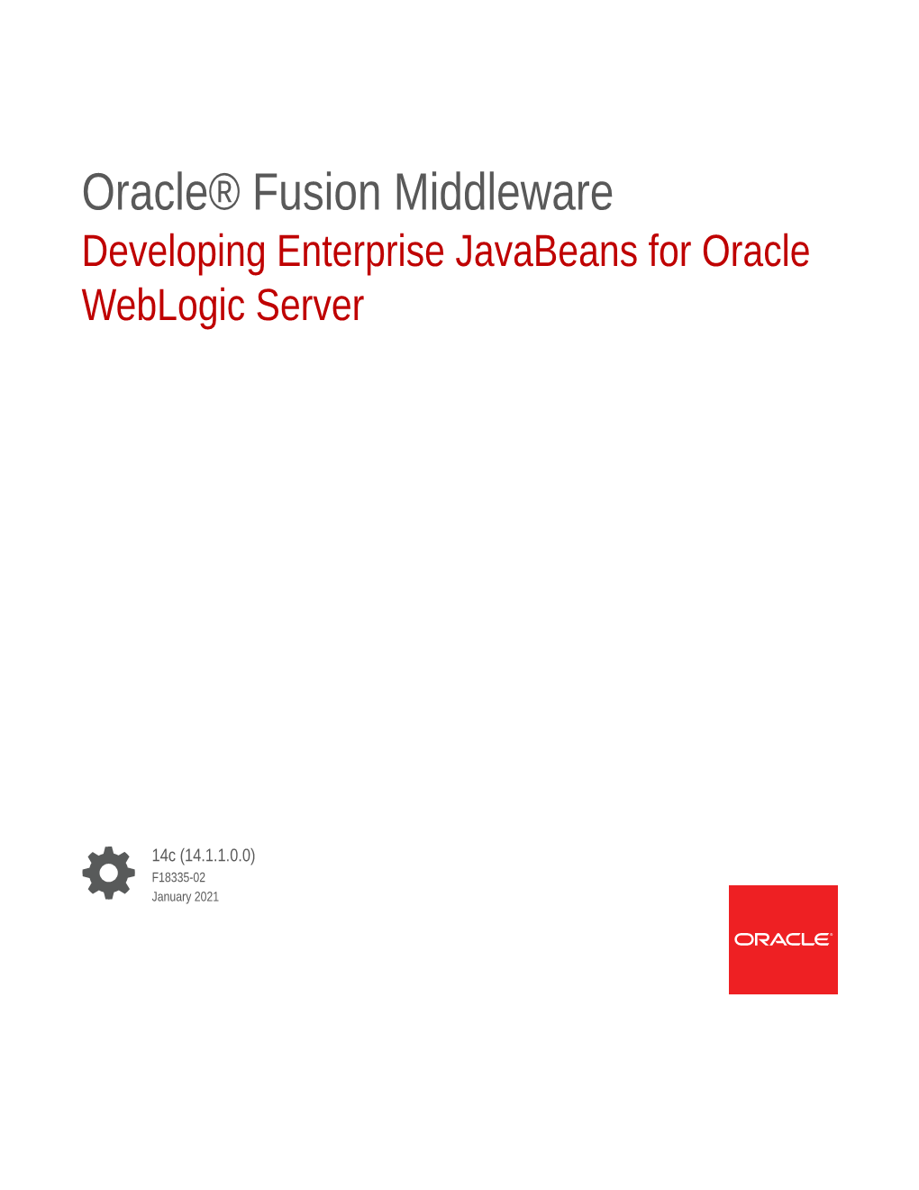 Developing Enterprise Javabeans for Oracle Weblogic Server