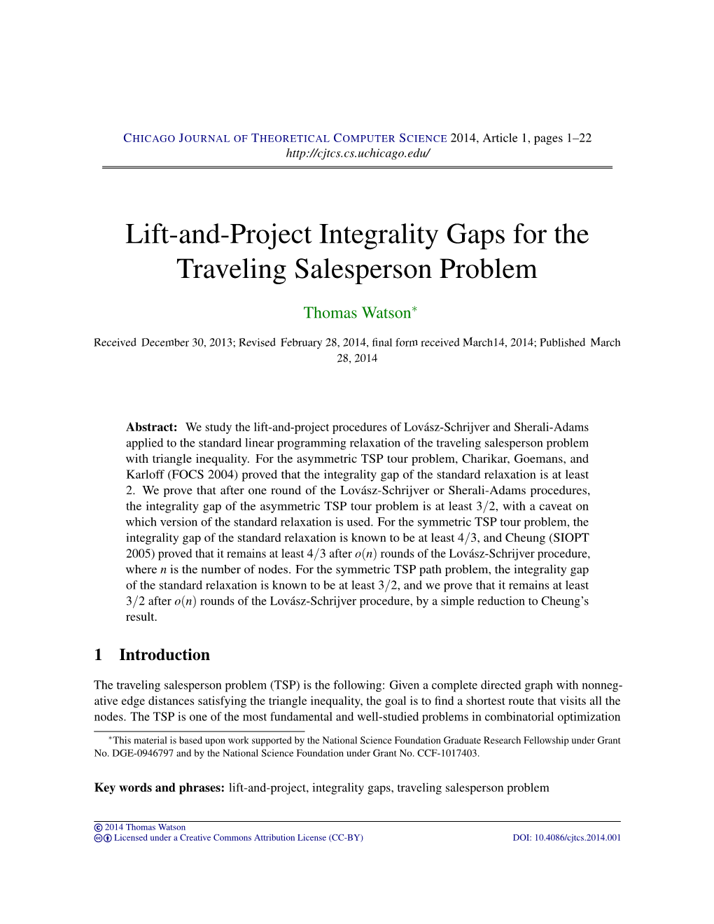 Lift-And-Project Integrality Gaps for the Traveling Salesperson Problem