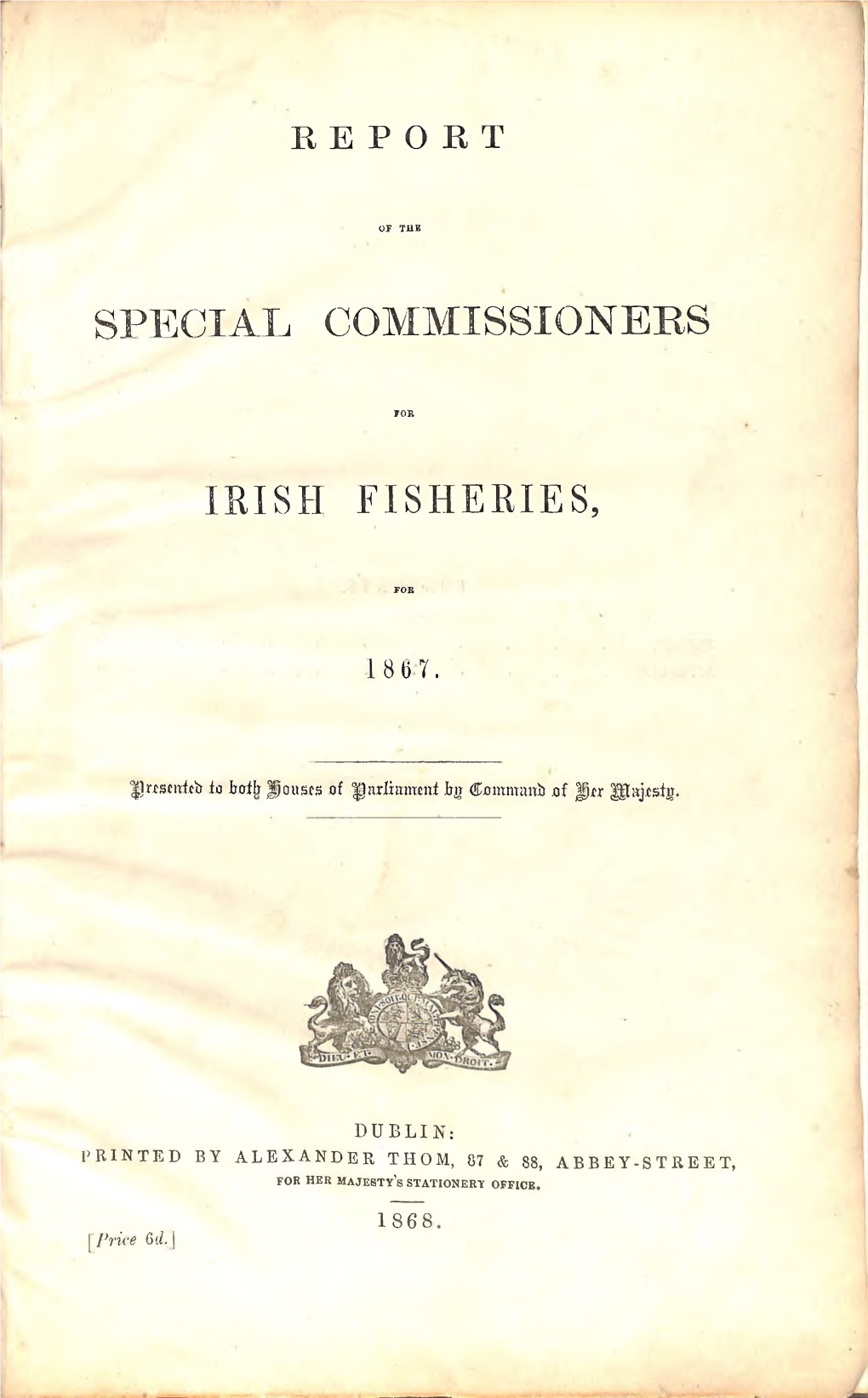 Special Commissioners Irish Fisheries