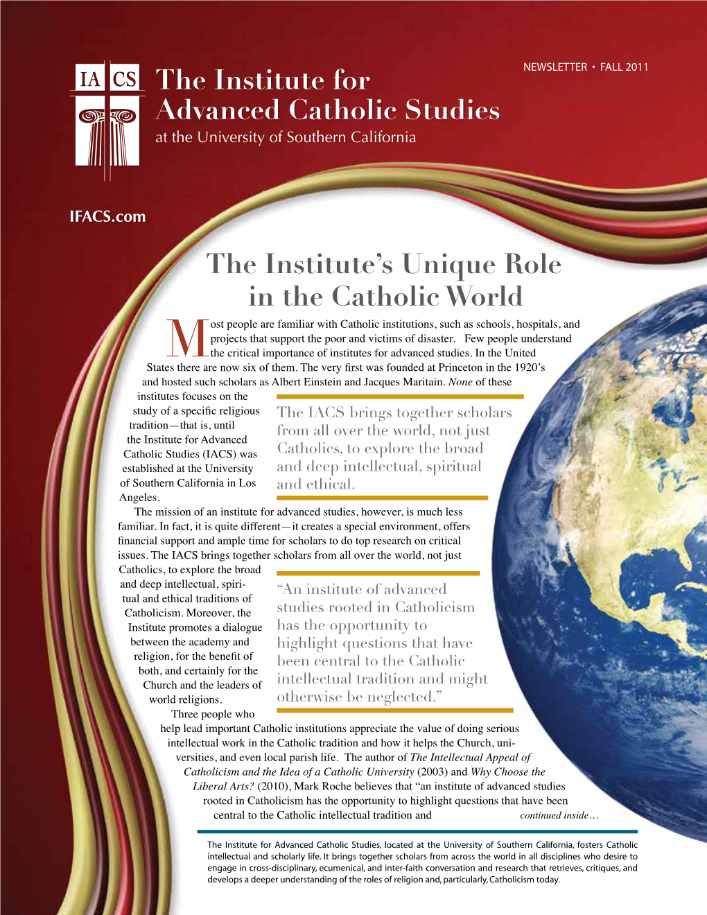 The Institute for Advanced Catholic Studies at the University of Southern California