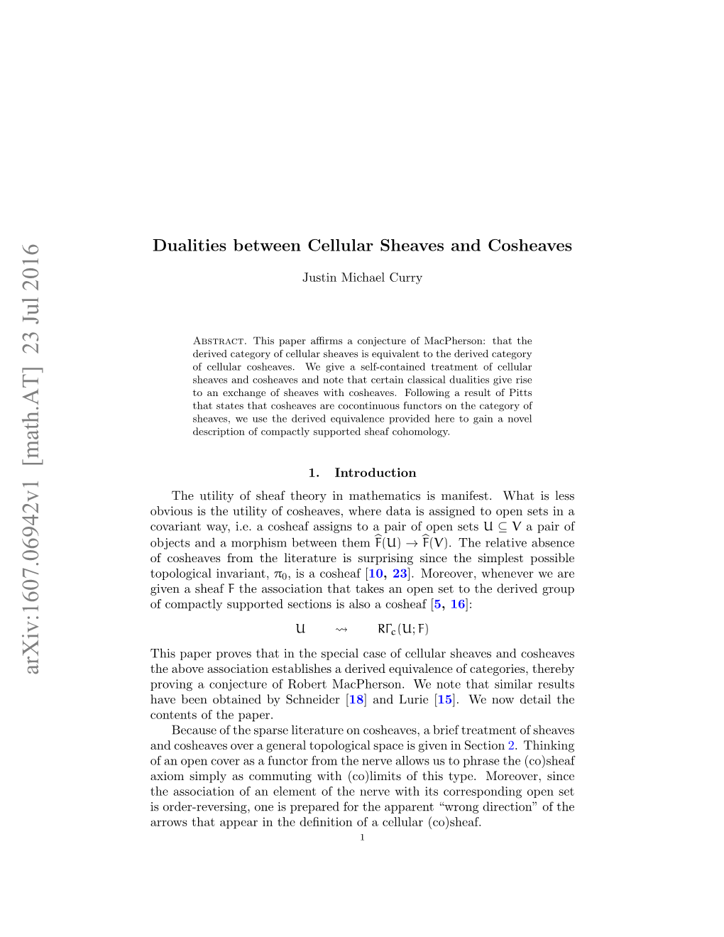 Dualities Between Cellular Sheaves and Cosheaves