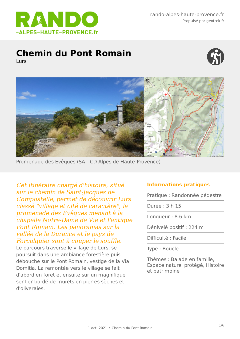 Chemin Du Pont Romain Lurs