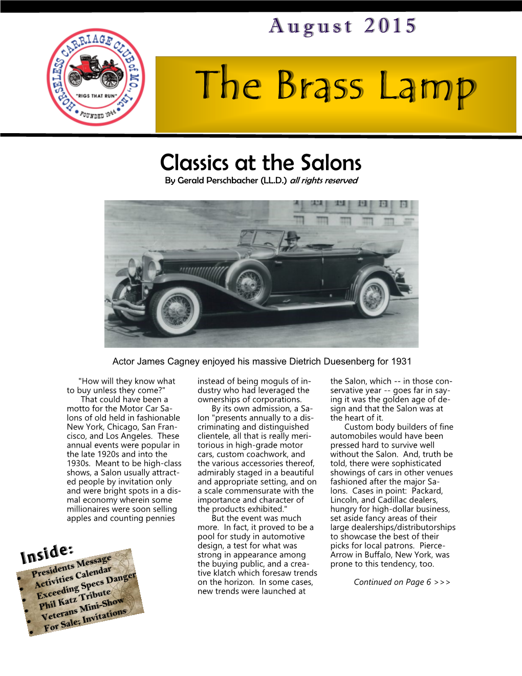 The Brass Lamp the Brass Lamp