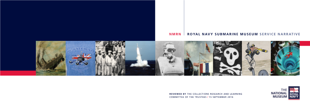 Nmrn Royal Navy Submarine Museum Service Narrative