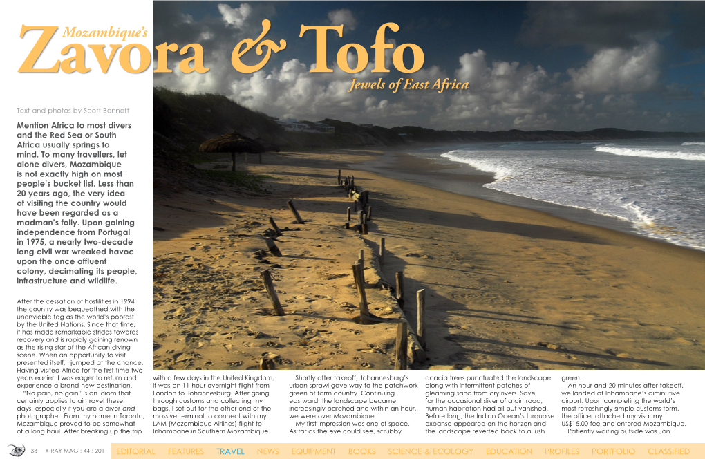 Mozambique's Zavora & Tofo