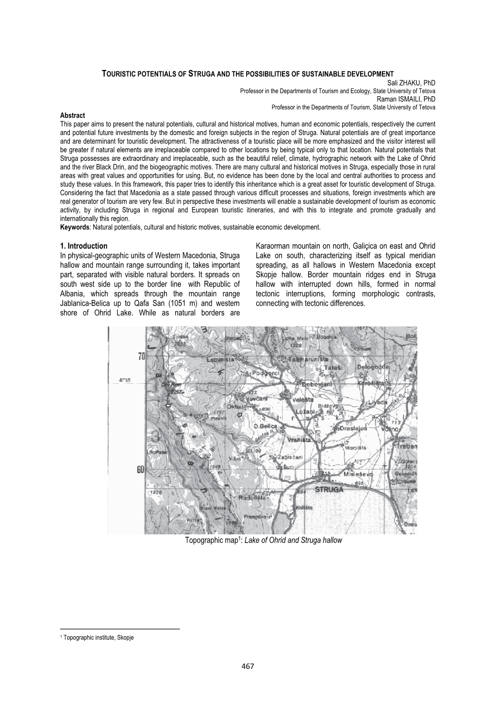 467 1. Introduction in Physical-Geographic Units Of
