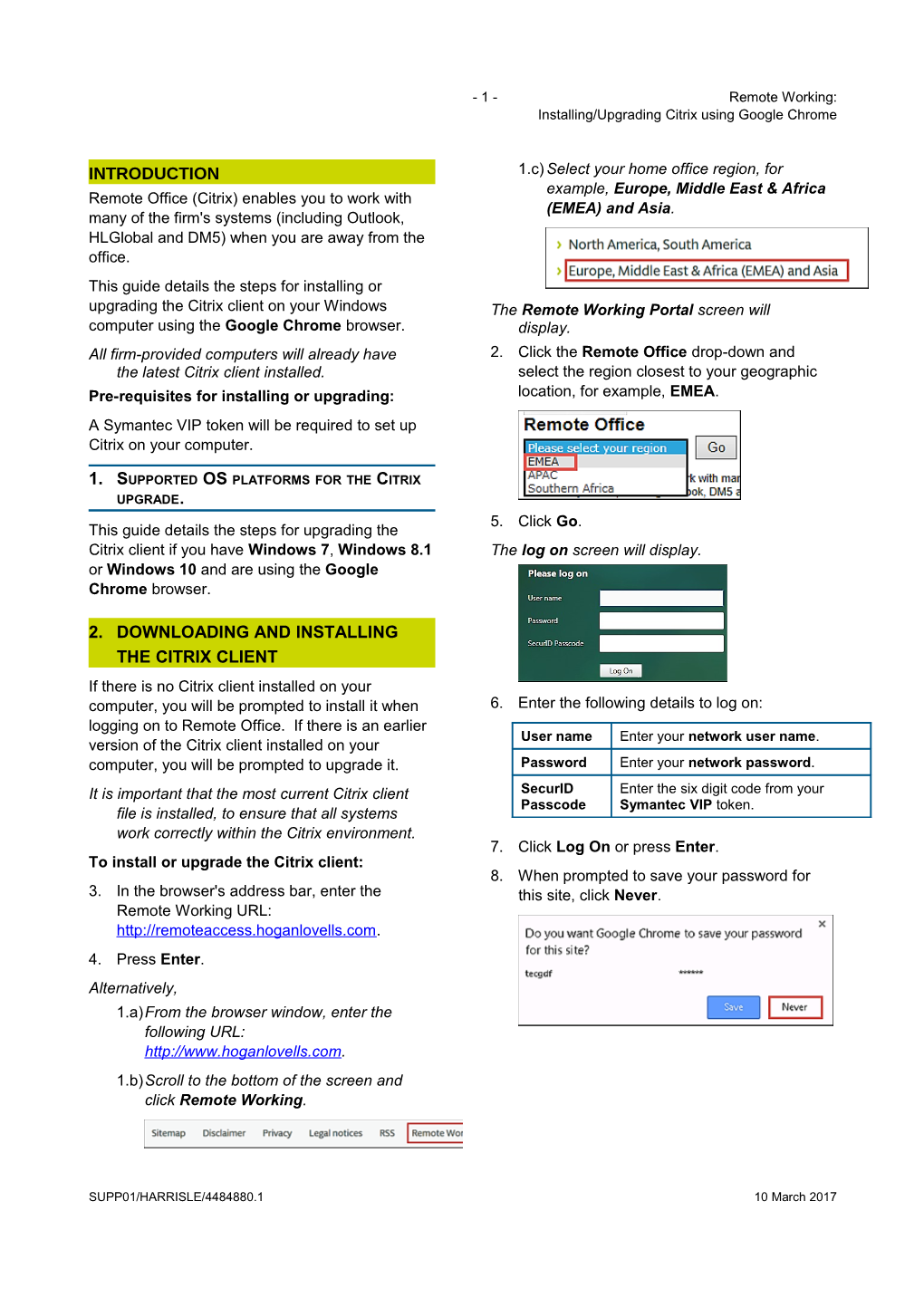 Installing/Upgrading Citrix Using Google Chrome