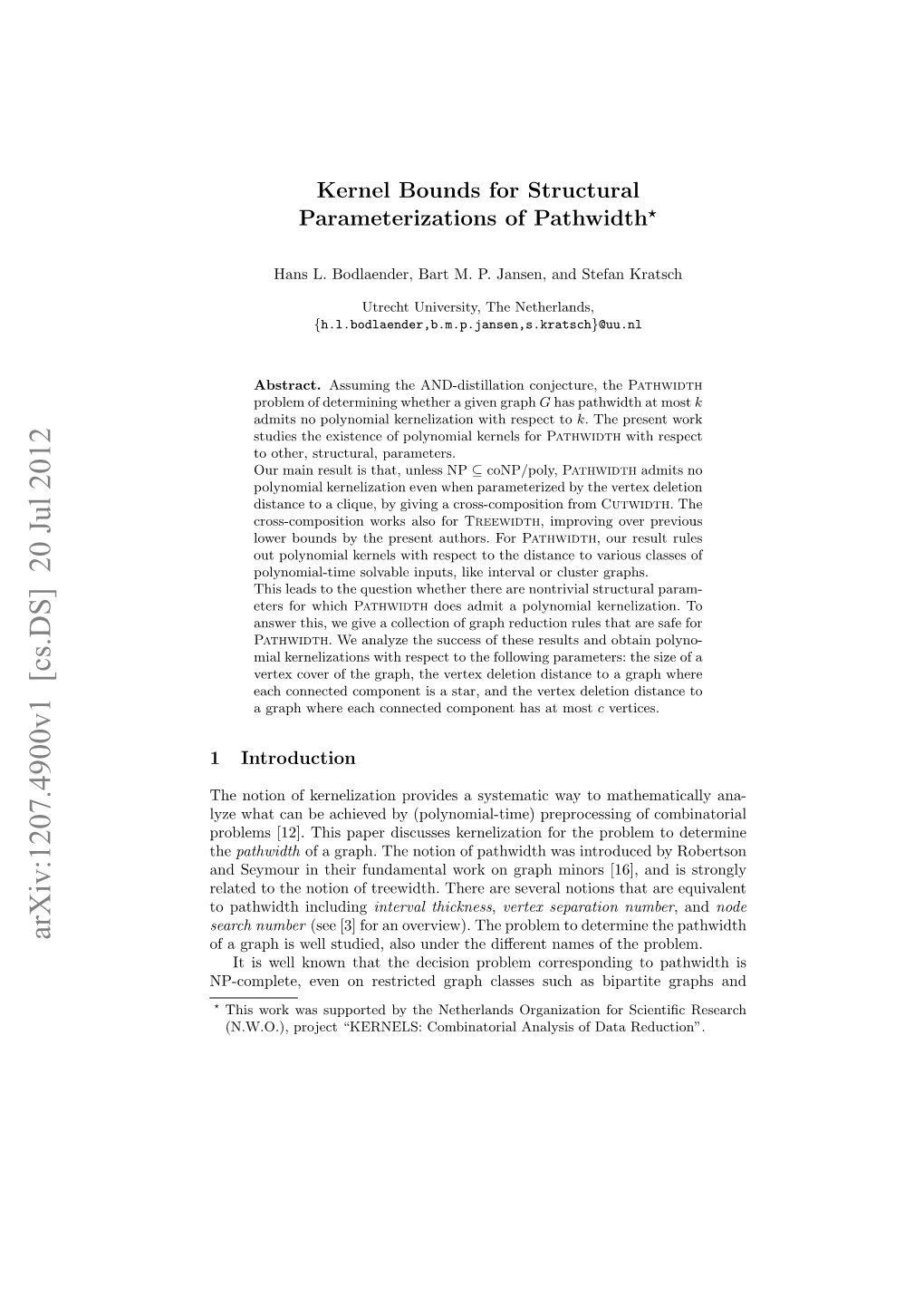 Kernel Bounds for Structural Parameterizations of Pathwidth?