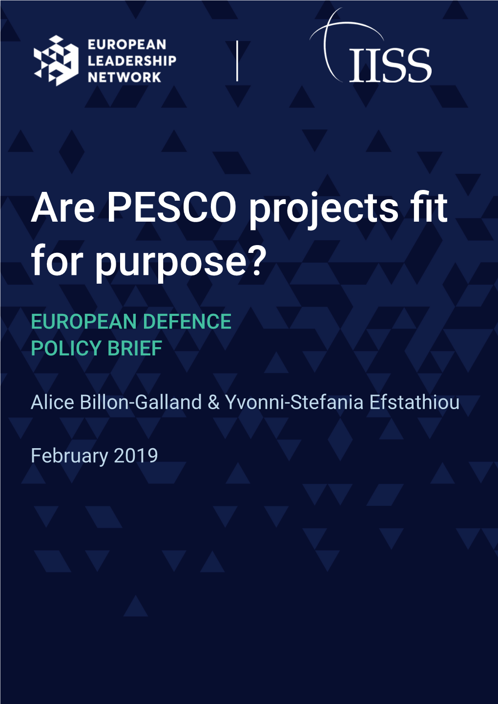Are PESCO Projects Fit for Purpose?
