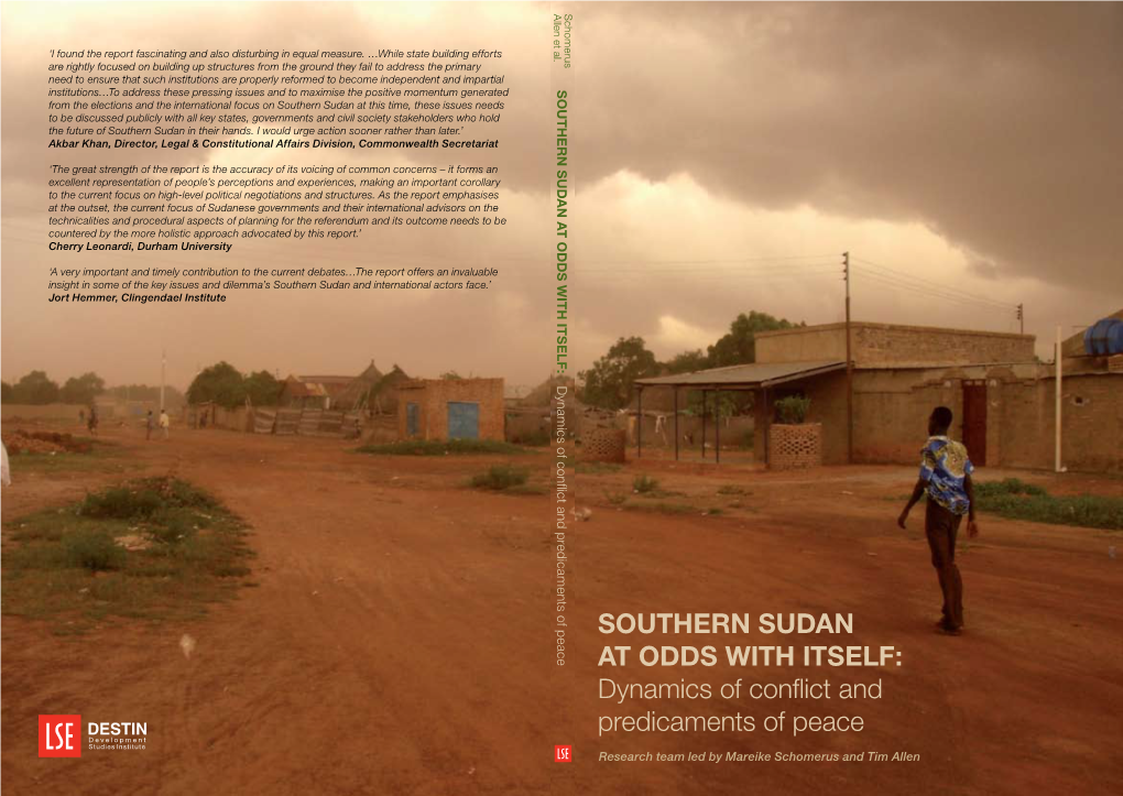 Southern Sudan at Odds with Itself: Dynamics of Conflict And