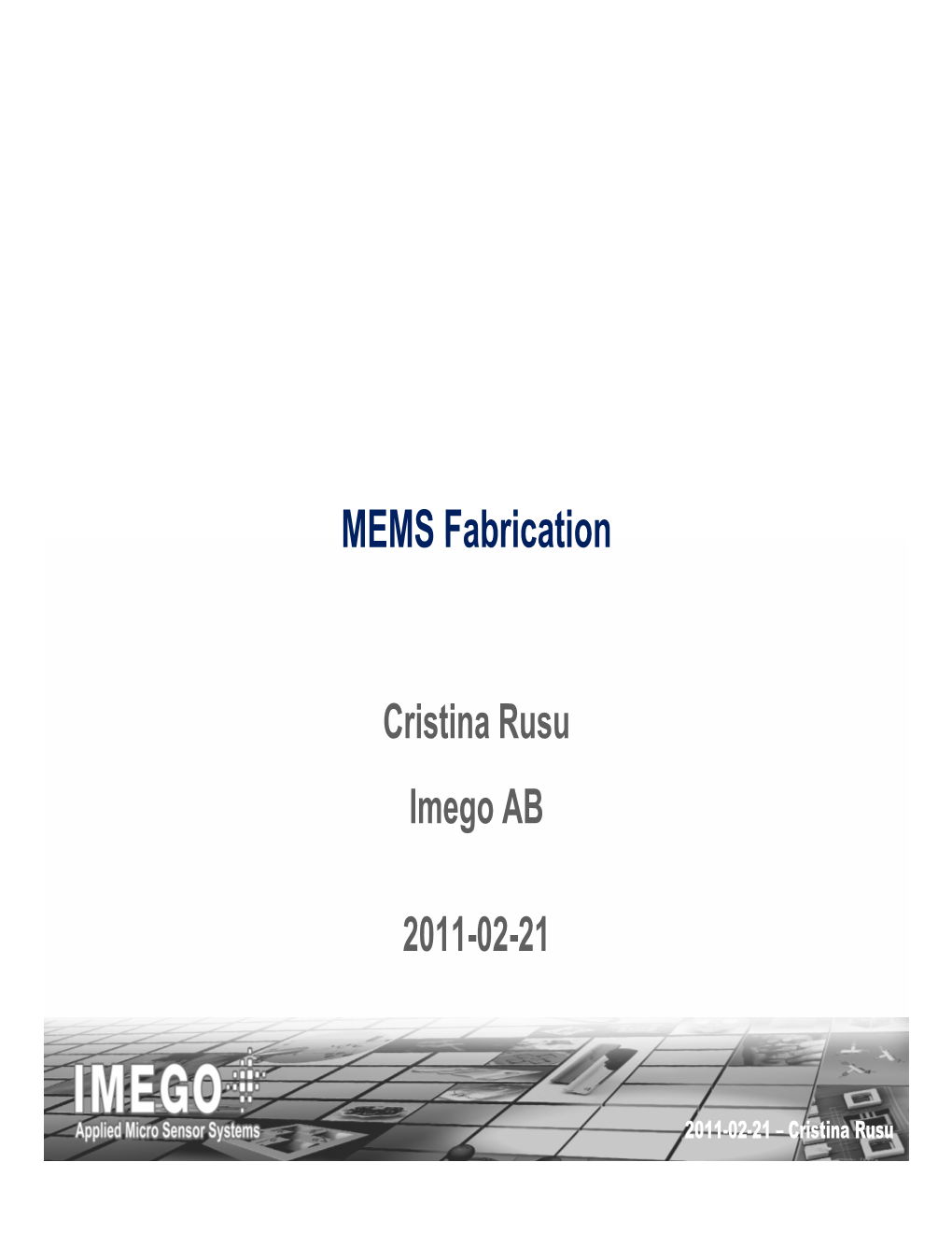 MEMS Fabrication