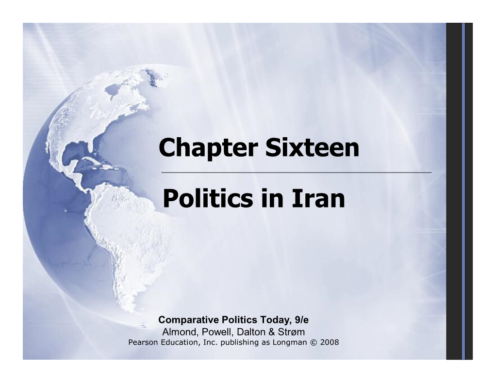 Chapter Sixteen Politics in Iran