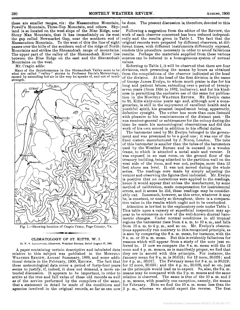 'MONTHLY WEATHER REVIEW. AUQUBT, 1900 These Are Smaller