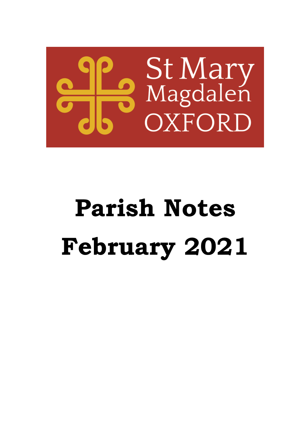 Parish Notes February 2021
