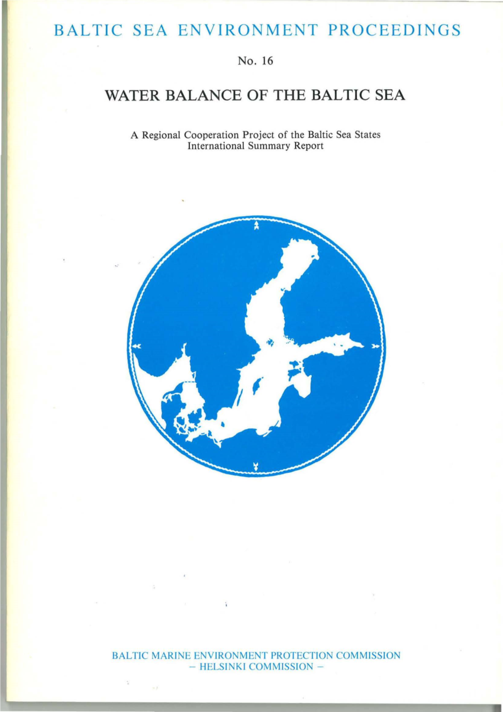 Water Balance of the Baltic Sea