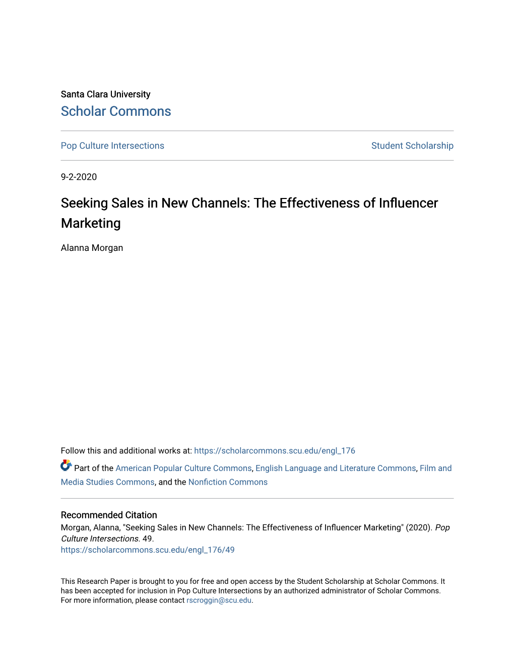 The Effectiveness of Influencer Marketing