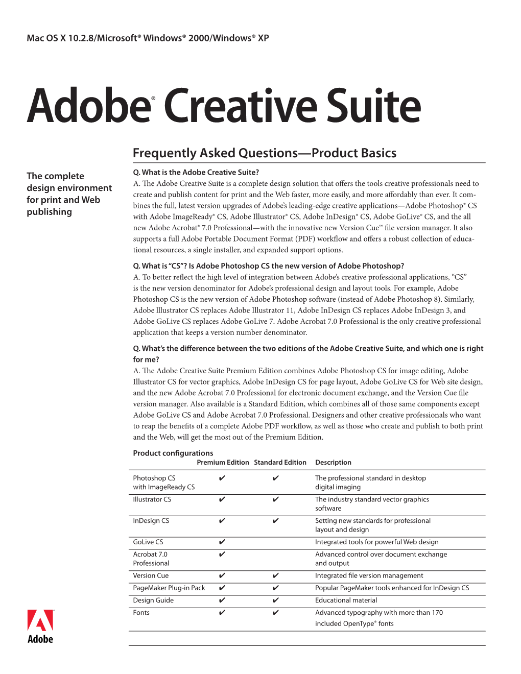 Adobe® Creative Suite