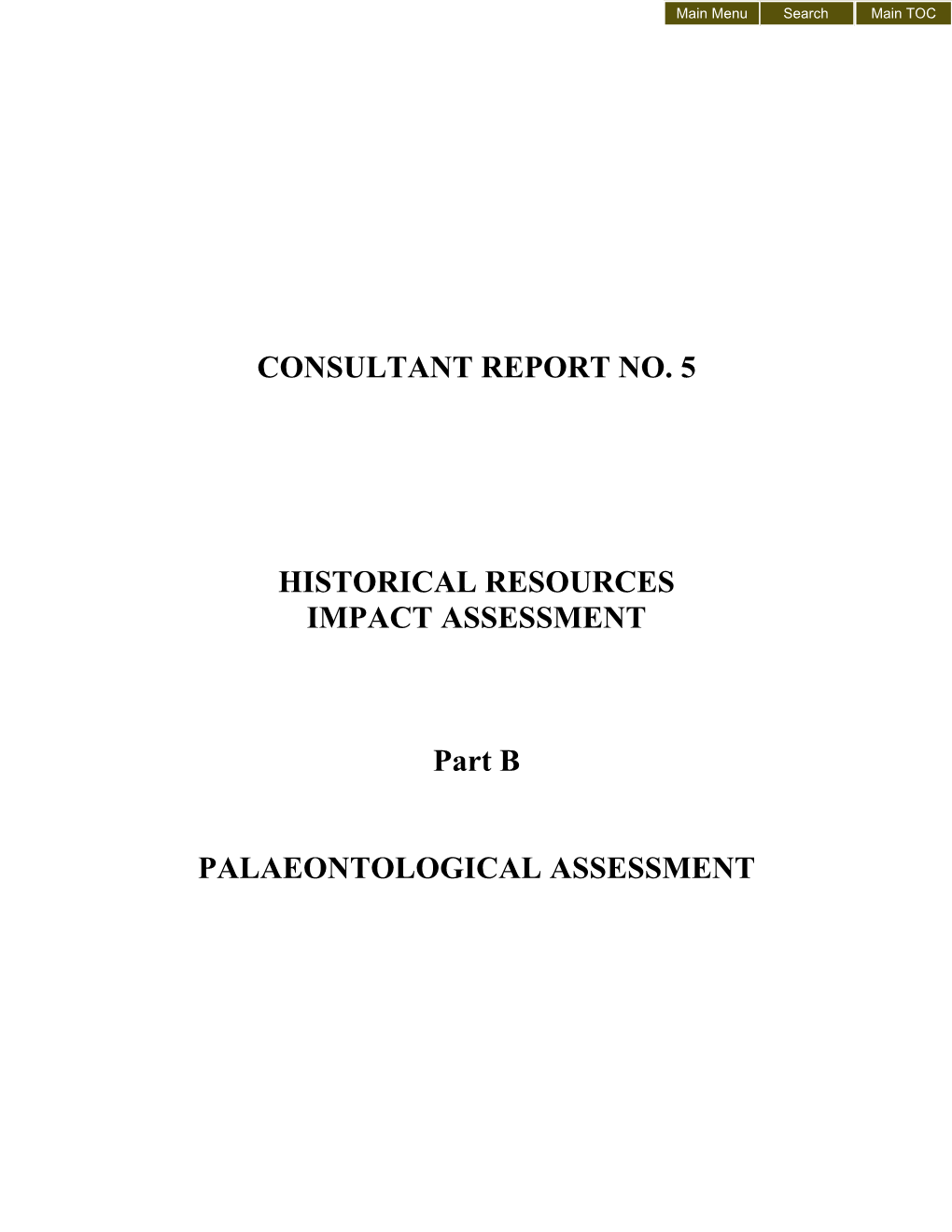Volume 4 Consultants Reports. CR
